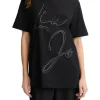 T-shirt a maniche corte Liu Jo da donna nera