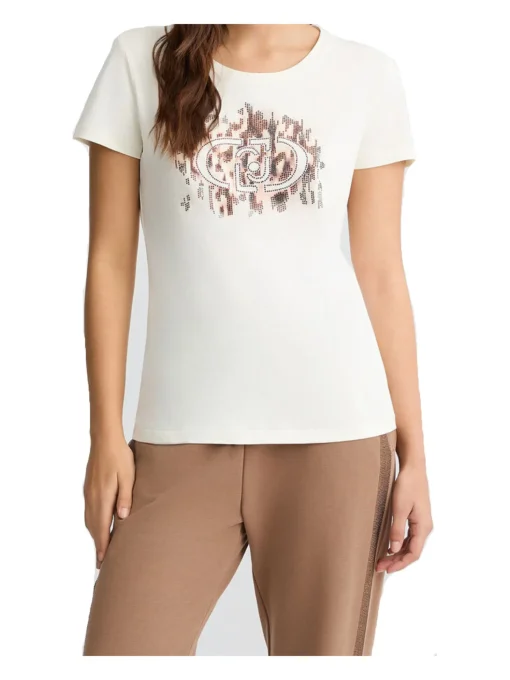 T-shirt a maniche corte Liu Jo da donna bianca