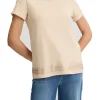T-shirt a maniche corte Liu Jo da donna beige