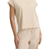 T-shirt a maniche corte Liu Jo da donna beige