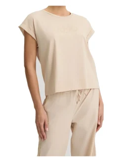 T-shirt a maniche corte Liu Jo da donna beige