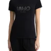T-shirt a maniche corte Liu Jo da donna nera