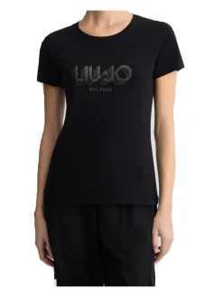 T-shirt a maniche corte Liu Jo da donna nera
