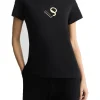 T-shirt a maniche corte Liu Jo da donna nera