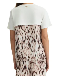 T-shirt a maniche corte Liu Jo da donna a fantasia animalier