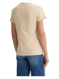T-shirt a maniche corte Liu Jo da donna beige