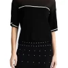 T-shirt in maglia Liu Jo da donna nera